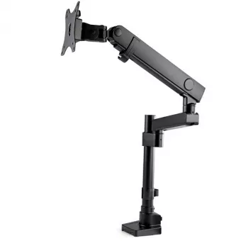 StarTech.com Monitora Galda Stiprinājums ar 2x USB 3.0 Portiem, Pilnas Kustības Viena Monitora Turētājs, līdz 34 collām (17.6 mārciņas/8 kg) VESA Displejam, Skavas/Cauruma Stiprinājums, Mehāniskā Atspere