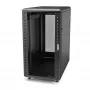 StarTech.com 4-Post 32U servera skapis, slēdzams 19 inch datu skapis datoru/AV/IT aprīkojumam, biroja/mājas tīkla skapis ar riteņiem un regulējamām montāžas sliedēm