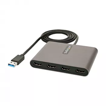 StarTech.com USB 3.0 uz Quad HDMI adapteris, USB uz 4x HDMI monitora pārveidotājs priekš Windows (nav atbalsta macOS/ChromeOS/Linux) - TAA