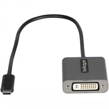 StarTech.com USB-C uz DVI adapteris - 1920x1200p USB-C uz DVI-D adaptera dongle - USB Type-C uz DVI displeju/monitoru - video pārveidotājs - saderīgs ar Thunderbolt 3 - 12 collu pievienots kabelis - uzlabotā versija CDP2DVI