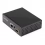 StarTech.com PoE+ Industriālais optiskās šķiedras tīkla pārveidotājs 60W - SFP uz RJ45 - Vienmoda/Daudzmoda optika uz vara Gigabit Ethernet - Kompakts izmērs - IP30 / -40 līdz +75°C