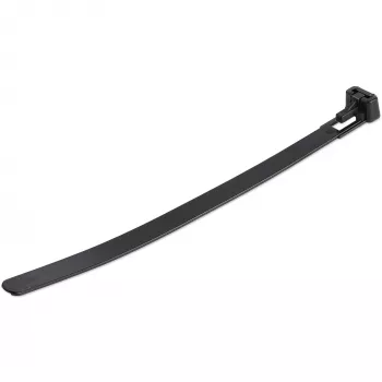 StarTech.com atkārtoti lietojamas kabeļu saites, 15 cm, melnas, 100 gab.