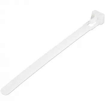 StarTech.com 5 collu (12 cm) atkārtoti lietojamas kabeļu saites - 7 mm platas, 30 mm saišķa diametrs, 22 kg stiepes izturība, neilona saites, iekštelpām/ārtelpām, 94V-2/UL sertificēts, 100 iepakojums - baltas