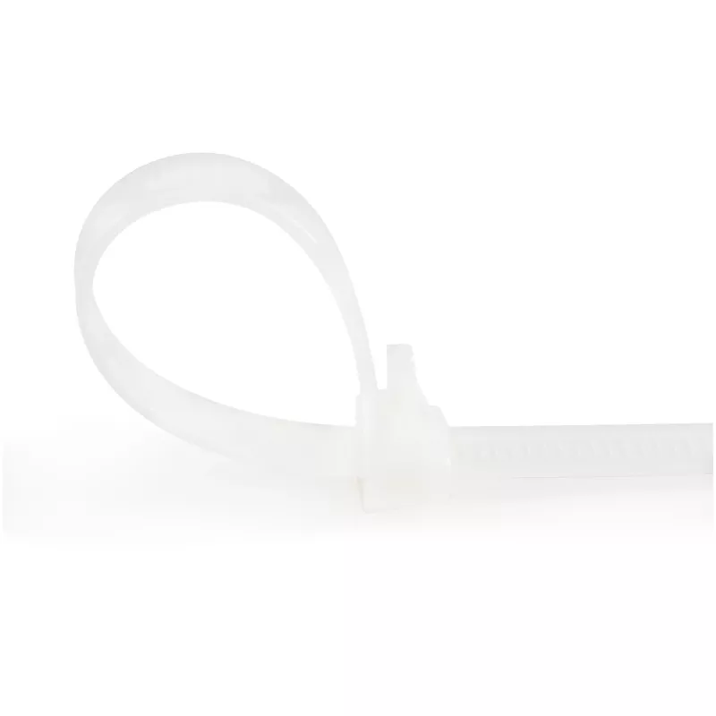 StarTech.com 5 collu (12 cm) atkārtoti lietojamas kabeļu saites - 7 mm platas, 30 mm saišķa diametrs, 22 kg stiepes izturība, neilona saites, iekštelpām/ārtelpām, 94V-2/UL sertificēts, 100 iepakojums - baltas