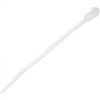 StarTech.com 4 collu (10 cm) kabeļu saites ar montāžas caurumu - 1/16 collu (2 mm) platas, 7/8 collu (24 mm) saišķa diametrs, 18 mārciņu (8 kg) stiepes izturība, Nylon 66 pašbloķējošās saites ar skrūvju caurumu, UL sertificēts, 100 iepakojumā