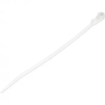 StarTech.com 6 collu (15 cm) kabeļu saites ar montāžas caurumu - 3 mm platas, 40 mm saišķa diametrs, 18 kg stiepes izturība, Nylon 66 pašbloķējošās saites ar skrūves caurumu, UL sertificēts, 100 iepakojums