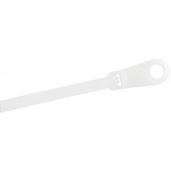 StarTech.com 6 collu (15 cm) kabeļu saites ar montāžas caurumu - 3 mm platas, 40 mm saišķa diametrs, 18 kg stiepes izturība, Nylon 66 pašbloķējošās saites ar skrūves caurumu, UL sertificēts, 100 iepakojums
