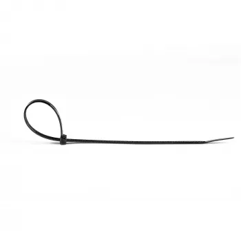 StarTech.com 8 collu (20 cm) kabeļu saites - 4 mm platas, 55 mm saišķa diametrs, 22 kg stiepes izturība, neilona pašbloķējošas rāvējslēdzēja saites ar izliektu galu - 94V-2/UL sertificēts, 1000 gab. iepakojums, melns