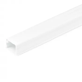 StarTech.com Kabeļu pārvaldības kanāls ar līmlenti un vāku, 3/4 inch(19mm) x 1/2 inch(13mm) - 1,8m, PVC, balts