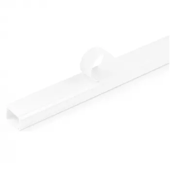StarTech.com Kabeļu pārvaldības kanāls ar līmlenti un vāku, 3/4 inch(19mm) x 1/2 inch(13mm) - 1,8m, PVC, balts