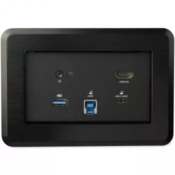 StarTech.com Konferenču telpas dokstacija - Universāls klēpjdatora doks - 4K HDMI, 60W barošanas piegāde, USB centrmezgls, GbE, Audio - Iebūvējams savienojamības bloks sadarbības telpām