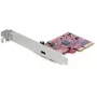 StarTech.com 1-Port USB 3.2 Gen 2x2 PCIe karte, USB-C 20Gbps SuperSpeed PCI Express 3.0 x4 kontrollera karte, USB Type-C adaptera karte, tikai dati, Windows/macOS/Linux, TAA