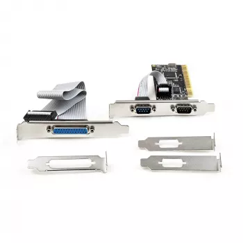 StarTech.com PCI seriālā un paralēlā kombinētā karte ar diviem seriālajiem RS232 portiem (DB9) un vienu paralēlo LPT portu (DB25) - PCI kombinētā adaptera karte - PCI paplašinājuma kartes kontrolieris - PCI printera karte