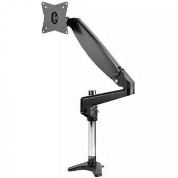 StarTech.com Galda monitora roka vienam VESA displejam līdz 32 collām vai 49 collu īpaši platam 8kg/17.6lb - pilna kustība, šarnīrsavienojums un augstuma regulēšana - C-skava, caurums - viena monitora roka