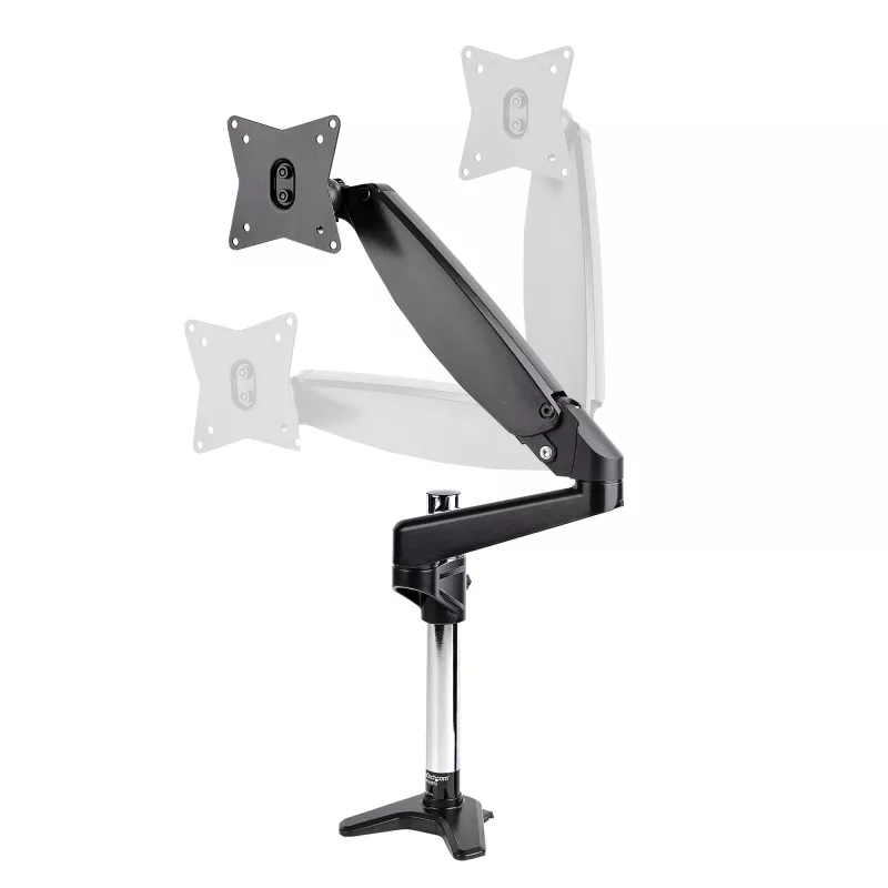 StarTech.com Galda monitora roka vienam VESA displejam līdz 32 collām vai 49 collu īpaši platam 8kg/17.6lb - pilna kustība, šarnīrsavienojums un augstuma regulēšana - C-skava, caurums - viena monitora roka