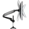 StarTech.com Galda monitora roka vienam VESA displejam līdz 32 collām vai 49 collu īpaši platam 8kg/17.6lb - pilna kustība, šarnīrsavienojums un augstuma regulēšana - C-skava, caurums - viena monitora roka