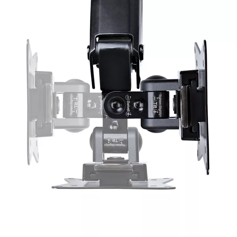 StarTech.com Galda monitora roka vienam VESA displejam līdz 32 collām vai 49 collu īpaši platam 8kg/17.6lb - pilna kustība, šarnīrsavienojums un augstuma regulēšana - C-skava, caurums - viena monitora roka