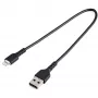 StarTech.com 12 collu (30 cm) izturīgs melns USB-A uz Lightning kabelis - smagās slodzes pastiprināts aramīda šķiedras USB Type A uz Lightning lādētāja/sinhronizācijas strāvas vads - Apple MFi sertificēts iPad/iPhone 12