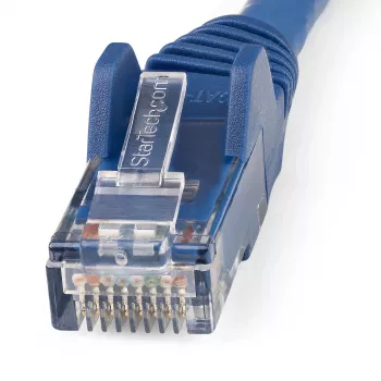 StarTech.com 5m CAT6 Ethernet kabelis - LSZH (zemi dūmi, bez halogēna) - 10 Gigabit 250MHz 100W PoE RJ45 10GbE UTP tīkla savienojuma vads ar aizsargvāciņu un sprieguma atslodzi - Zils, CAT 6, ETL verificēts, 24AWG