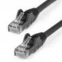 StarTech.com 7m CAT6 Ethernet kabelis - LSZH (ar zemu dūmu un nulles halogēna saturu) - 10 Gigabit 250MHz 100W PoE RJ45 10GbE UTP tīkla savienojuma vads ar aizsargvāciņu un sprieguma atslogojumu - Melns, CAT 6, ETL sertificēts, 24AWG