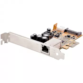 StarTech.com 1 Porta 2.5Gbps PoE tīkla karte, PCIe Ethernet karte ar RJ45, 30W 802.3at PoE NIC galddatoriem/serveriem, tīkla PoE LAN adapteris ar zema profila kronšteinu, NBaseT, Windows/Linux