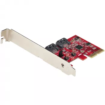 StarTech.com SATA PCIe karte - 2 portu PCIe SATA paplašinājuma karte - 6Gbps - Pilns/Zems profils - PCI Express uz SATA adapteris/kontrolieris - ASM1062R SATA RAID - PCIe uz SATA pārveidotājs