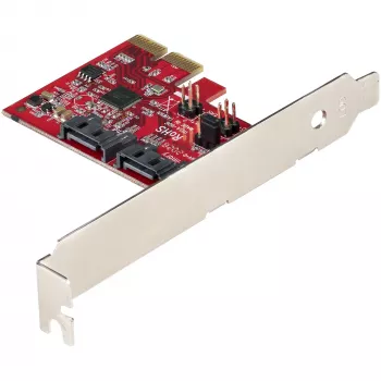 StarTech.com SATA PCIe karte - 2 portu PCIe SATA paplašinājuma karte - 6Gbps - Pilns/Zems profils - PCI Express uz SATA adapteris/kontrolieris - ASM1062R SATA RAID - PCIe uz SATA pārveidotājs