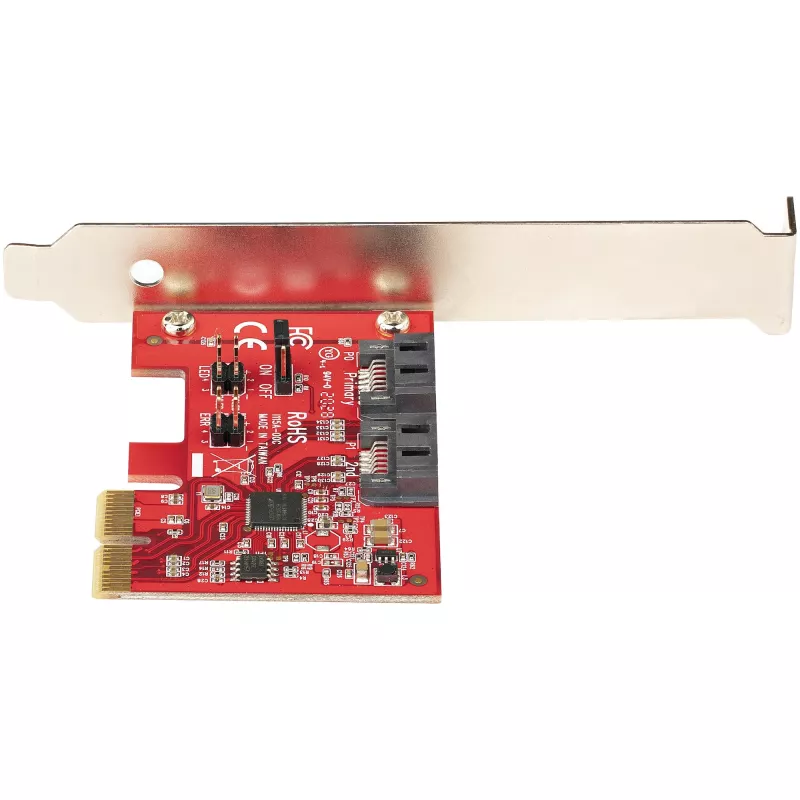StarTech.com SATA PCIe karte - 2 portu PCIe SATA paplašinājuma karte - 6Gbps - Pilns/Zems profils - PCI Express uz SATA adapteris/kontrolieris - ASM1062R SATA RAID - PCIe uz SATA pārveidotājs
