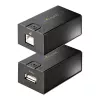 StarTech.com USB 2.0 pagarinātājs 150m (492ft) pa Cat5e/Cat6 Ethernet kabeli, ārēji barots USB pagarinātājs caur RJ45/tīkla kabeli