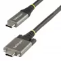 StarTech.com 1m sānu skrūvējams USB-C kabelis 10Gbps - USB-IF sertificēts USB-C kabelis - USB 3.1/3.2 Gen 2 Type-C - 100W (5A) PD uzlāde, DP Alt Mode - dubultā skrūvju fiksācija - uzlādes/sinhronizācijas USB-C vads