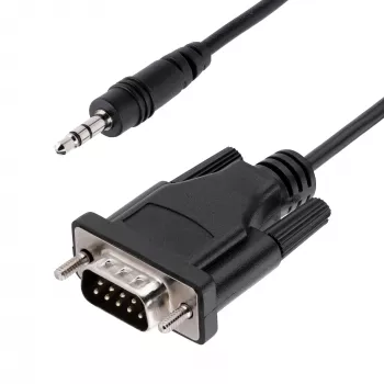 StarTech.com 1m DB9 vīriešu uz 3.5mm seriālais kabelis RS232 projektoru, digitālo izkārtņu un TV kalibrēšanai