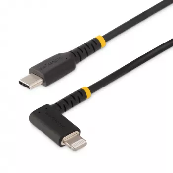 StarTech.com RUSB2CLTMM1MR mobilā telefona kabelis Melns 1 m USB C Lightning
