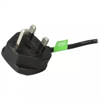 StarTech.com 1 m UK barošanas kabelis, BS 1363 uz C13, 18AWG, 10A 250V, nomaiņas maiņstrāvas vads