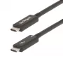 StarTech.com 6ft (2m) aktīvs Thunderbolt 4 kabelis, 40Gbps, 100W enerģijas piegāde, 4K/8K video, Intel sertificēts Thunderbolt kabelis - saderīgs ar USB4/Thunderbolt 4/USB 3.2/USB Type-C/DisplayPort/Thunderbolt 3
