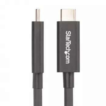 StarTech.com 6ft (2m) aktīvs Thunderbolt 4 kabelis, 40Gbps, 100W enerģijas piegāde, 4K/8K video, Intel sertificēts Thunderbolt kabelis - saderīgs ar USB4/Thunderbolt 4/USB 3.2/USB Type-C/DisplayPort/Thunderbolt 3