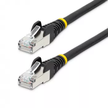StarTech.com 1,5m CAT6a Ethernet kabelis - Melns - LSZH - 10GbE 500MHz 100W PoE++ - Aizsargāti RJ-45 ar atslogotājiem S/FTP