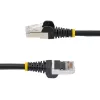 StarTech.com 7,5m CAT6a Ethernet kabelis - Melns - LSZH - 10GbE 500MHz 100W PoE++ - Aizsargāti RJ-45 savienotāji ar pretraušanas aizsardzību un sprieguma samazinātājiem - S/FTP tīkla vads