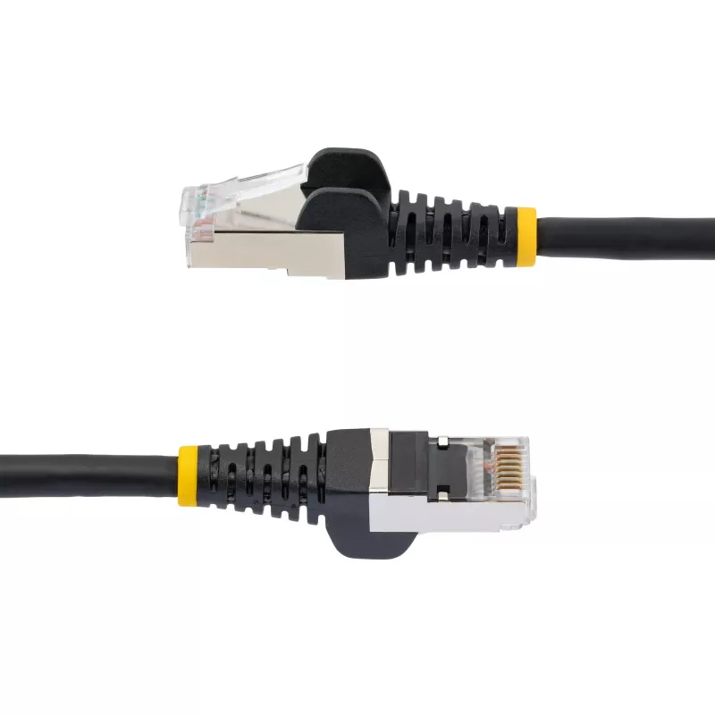 StarTech.com 7,5m CAT6a Ethernet kabelis - Melns - LSZH - 10GbE 500MHz 100W PoE++ - Aizsargāti RJ-45 savienotāji ar pretraušanas aizsardzību un sprieguma samazinātājiem - S/FTP tīkla vads