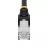 StarTech.com 7,5m CAT6a Ethernet kabelis - Melns - LSZH - 10GbE 500MHz 100W PoE++ - Aizsargāti RJ-45 savienotāji ar pretraušanas aizsardzību un sprieguma samazinātājiem - S/FTP tīkla vads