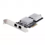 StarTech.com 2 portu 10GbE PCIe tīkla karte, sešu ātrumu PCIe Ethernet karte ar Jumbo Frame atbalstu, NIC/LAN interfeisa karte, 10GBASE-T un NBASE-T
