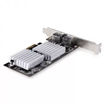 StarTech.com 2 portu 10GbE PCIe tīkla karte, sešu ātrumu PCIe Ethernet karte ar Jumbo Frame atbalstu, NIC/LAN interfeisa karte, 10GBASE-T un NBASE-T