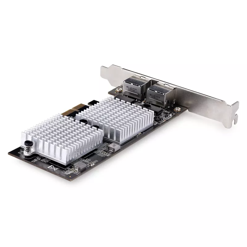 StarTech.com 2 portu 10GbE PCIe tīkla karte, sešu ātrumu PCIe Ethernet karte ar Jumbo Frame atbalstu, NIC/LAN interfeisa karte, 10GBASE-T un NBASE-T