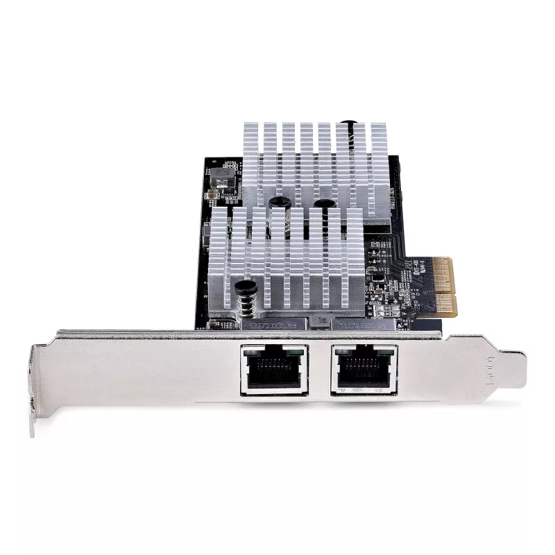 StarTech.com 2 portu 10GbE PCIe tīkla karte, sešu ātrumu PCIe Ethernet karte ar Jumbo Frame atbalstu, NIC/LAN interfeisa karte, 10GBASE-T un NBASE-T