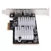 StarTech.com 2 portu 10GbE PCIe tīkla karte, sešu ātrumu PCIe Ethernet karte ar Jumbo Frame atbalstu, NIC/LAN interfeisa karte, 10GBASE-T un NBASE-T