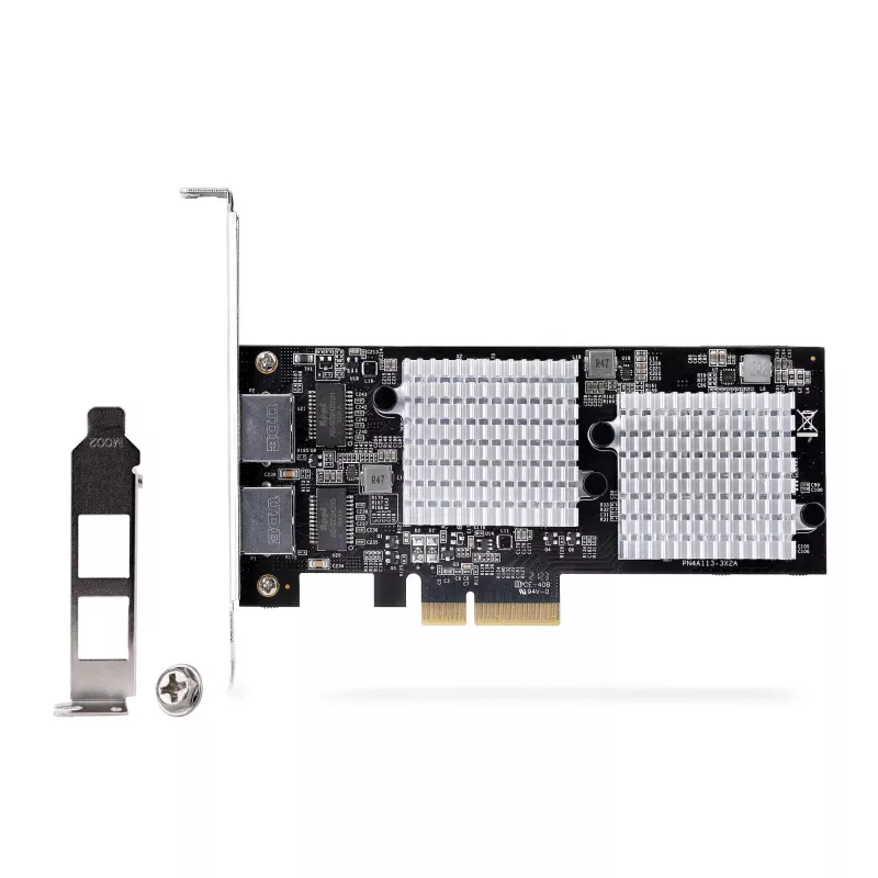 StarTech.com 2 portu 10GbE PCIe tīkla karte, sešu ātrumu PCIe Ethernet karte ar Jumbo Frame atbalstu, NIC/LAN interfeisa karte, 10GBASE-T un NBASE-T