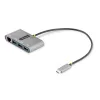StarTech.com 3-portu USB-C centrmezgls ar Ethernet - 3x USB-A - Gigabitu Ethernet - USB 3.0 5Gbps - barošana no kopnes - 30 cm USB-C kabelis - pārnēsājams USB-C uz USB-A centrmezgls