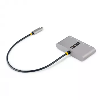 StarTech.com 3-portu USB-C centrmezgls ar Ethernet - 3x USB-A - Gigabitu Ethernet - USB 3.0 5Gbps - barošana no kopnes - 30 cm USB-C kabelis - pārnēsājams USB-C uz USB-A centrmezgls