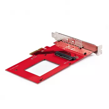 StarTech.com U.3 uz PCIe adaptera karte, PCIe 4.0 x4 adapteris 2,5 collu U.3 NVMe SSD diskiem, SFF-TA-1001 PCI Express paplašināšanas karte galddatoriem/serveriem, TAA atbilstoša - OS neatkarīga