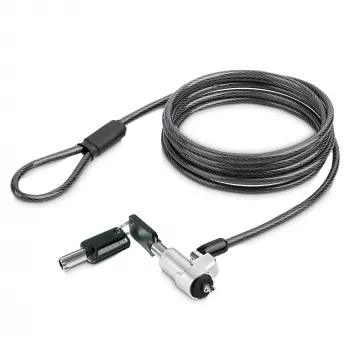 StarTech.com Bloķējošs kabelis klēpjdatoram, saderīgs ar Noble Wedge®; 2m, pretzādzību atslēgas bloķētājs, drošības kabelis Dell XPS/Latitude/2-in-1 piezīmjdatoriem, pretpārgriešanas, tērauda kabelis klēpjdatoram