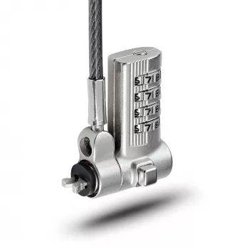 StarTech.com Universāla klēpjdatora bloķēšanas trosīte 2m, saderīga ar Noble Wedge®/Nano/K-Slot; bezatslēgas kombinācijas bloķēšanas trosīte, pretzādzību tērauda trosīte